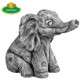Elefánt vízköpő kerti figura