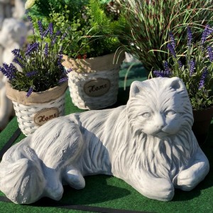 Macska, cica, kerti dísz szobrok
