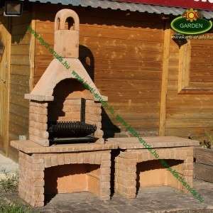 Kerti grill asztal mediterr&aacute;n kertbe