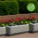 Gyöngykavicsos virágláda 80cm
