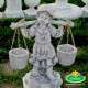 Vízhordó kislány  kerti dísz szobor 