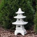 Kerti  pagoda lámpa kőből 3-szintes